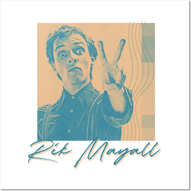 Rik Mayall // 80s Style Aesthetic Fan Design Wall Art by unknown_pleasures